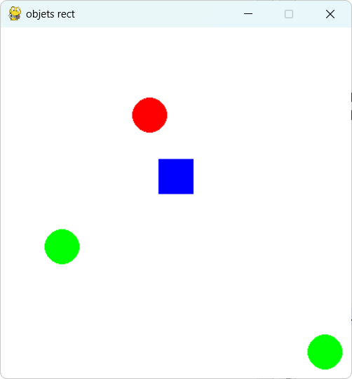 pygame : objets rect